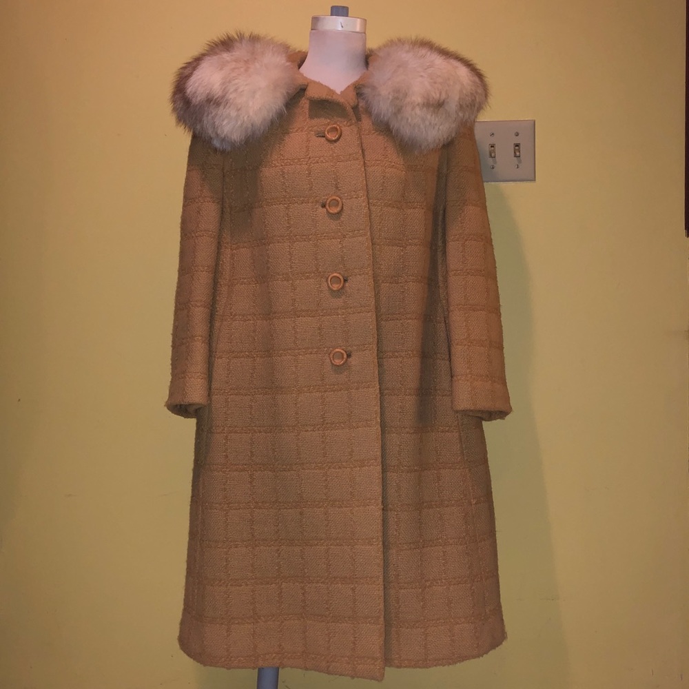 Rothmoor Wool Coat Fur Collar Large